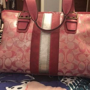 Authentic Coach zippered Tote